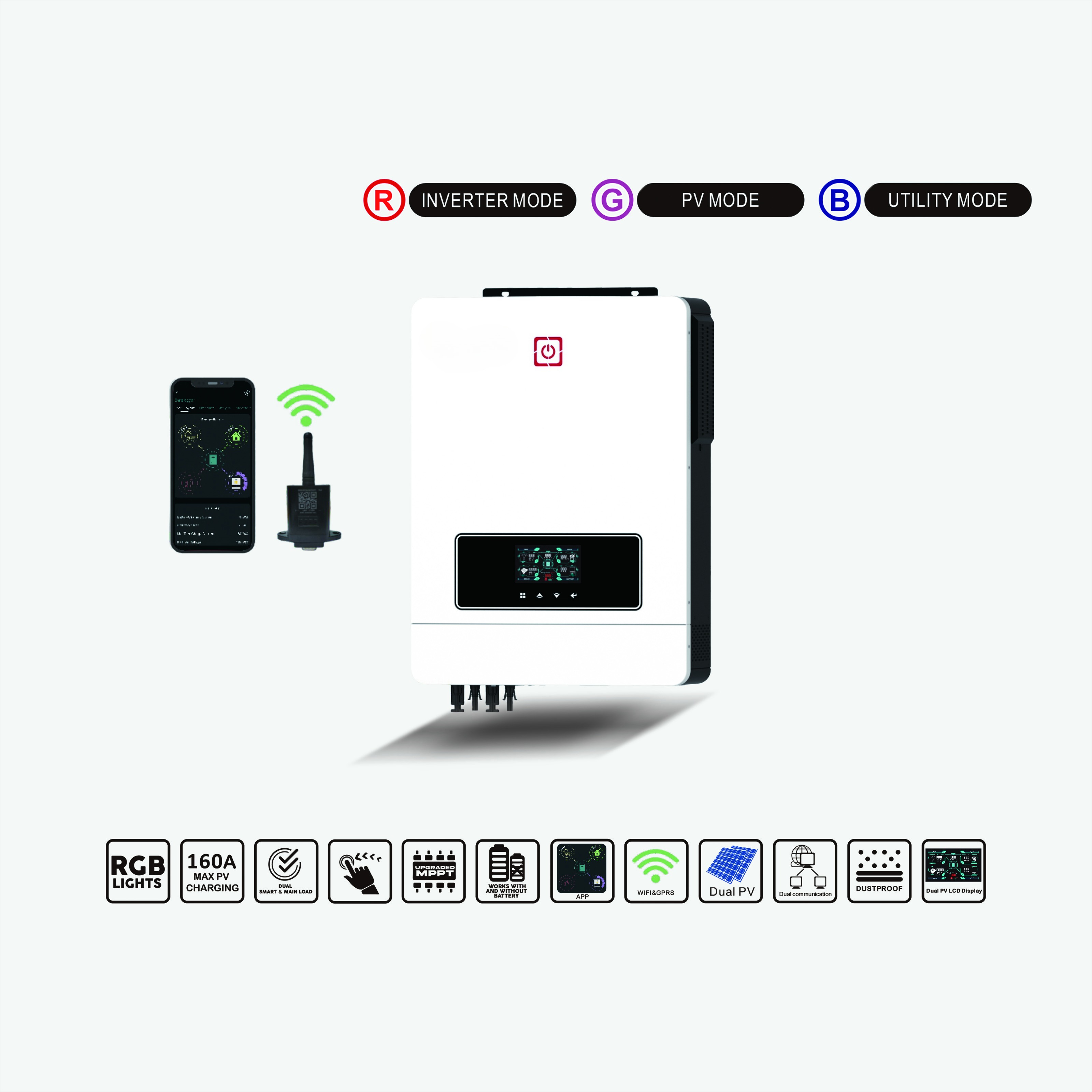 Hybrid Solar Inverter - Factory Direct Hybrid Solar Inverter 48V