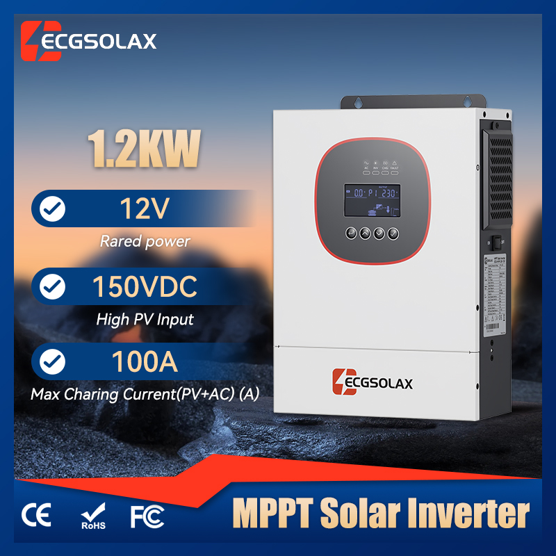 Mppt Charge Controller - ECGSOLAX 1.2KW Solar Hybrid inverter 12V