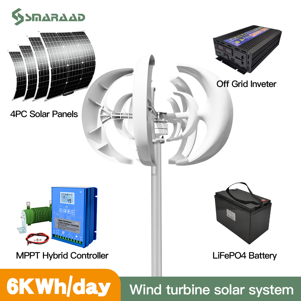 Wind Solar Hybrid Kit - Rapid Delivery Of 3000W 24V 48V
