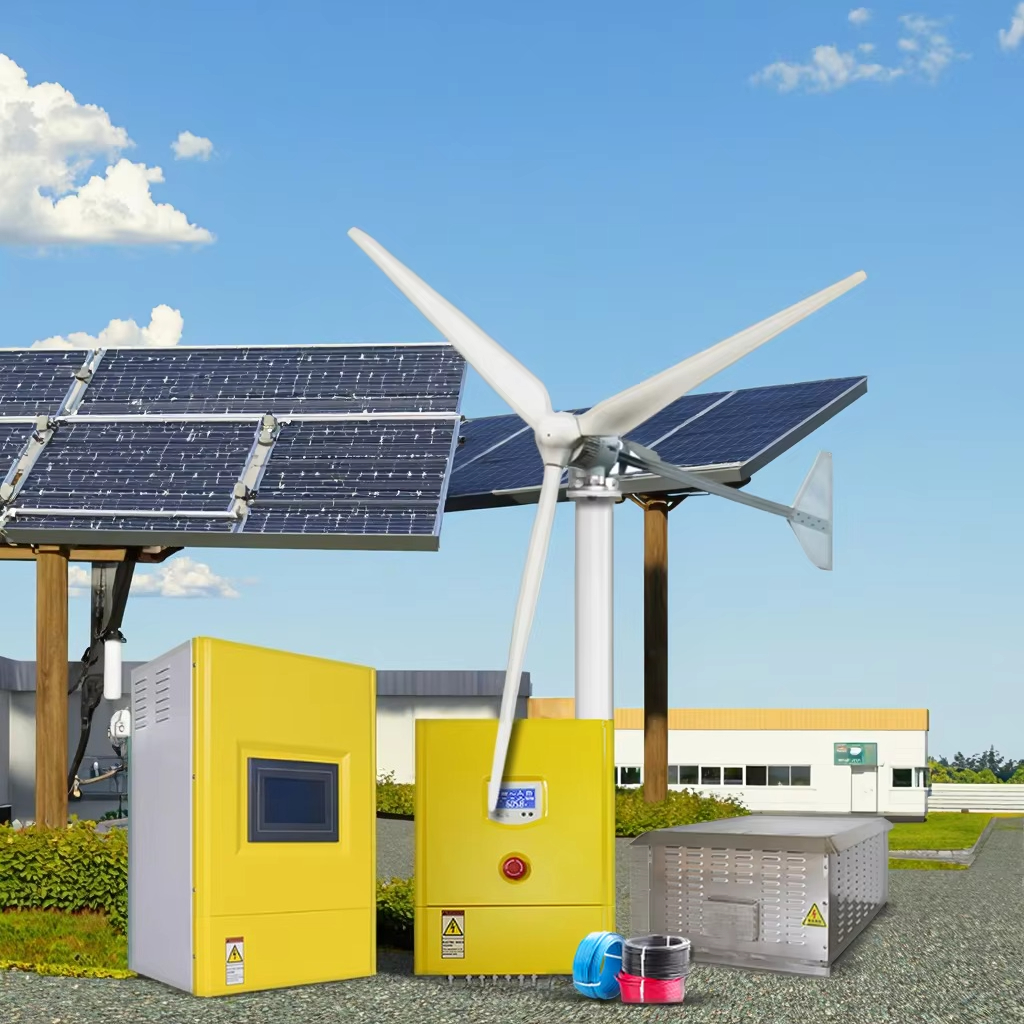Renewable Energy Use - 10KW Hybrid Solar Wind Turbine System