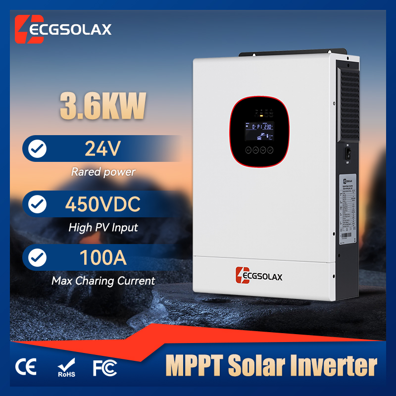 Mppt Charge Controller - ECGSOLAX 3.6KW Hybrid Solar Inverter 24V