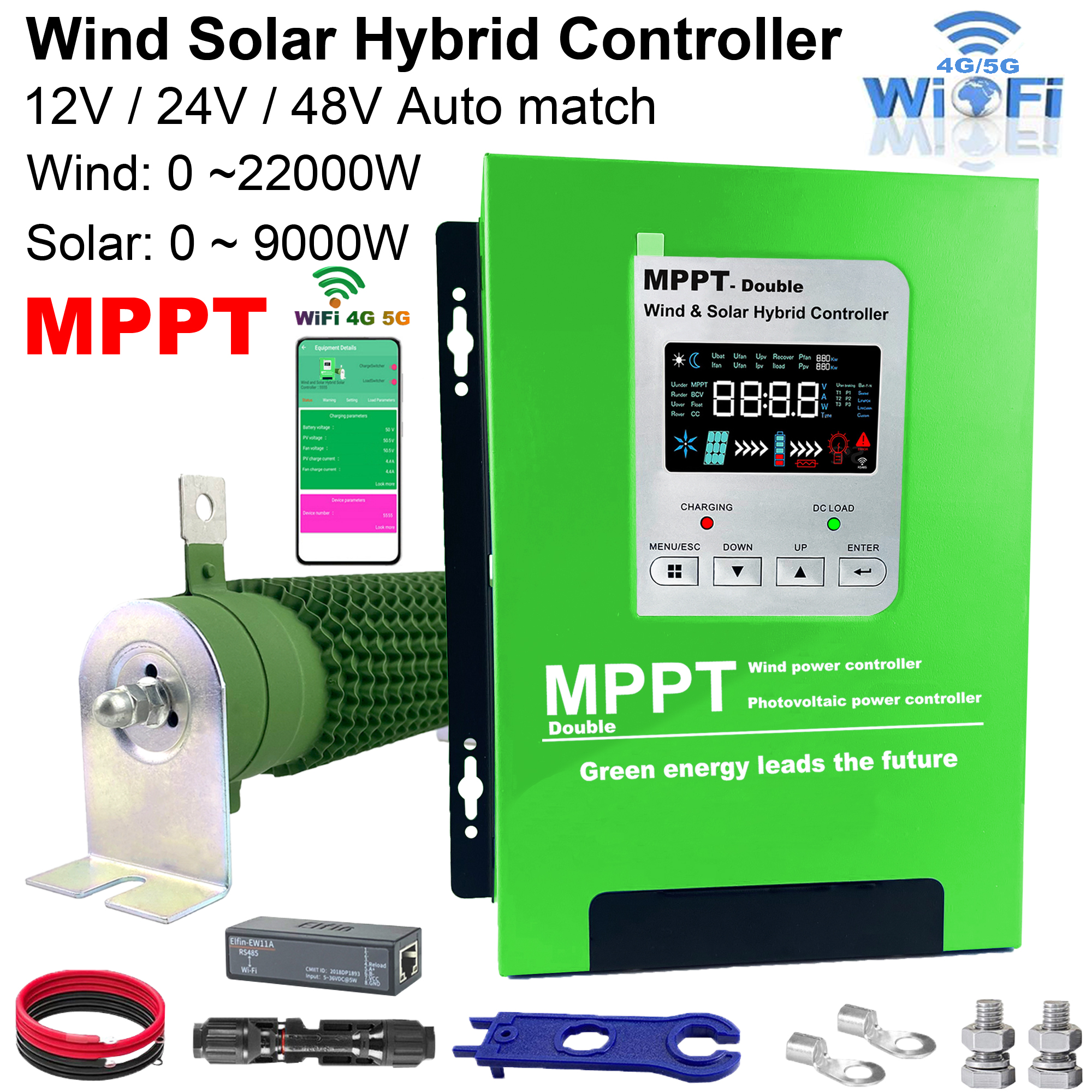 Mppt Charge Controller - 4000W MPPT Wind Solar Hybrid Charge