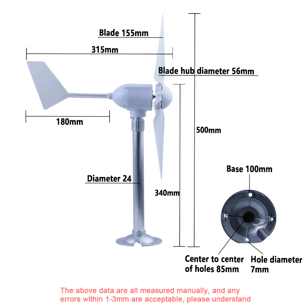 50W 5 Blades Micro Wind Turbin – Renewable Energy Kit recenzja i cena