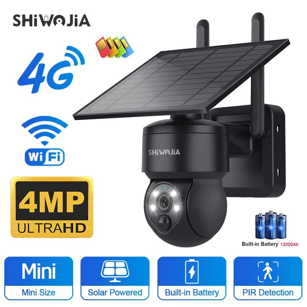 SHIWOJIA WIFI Wireless PTZ Sol – Solar Panel Tilt Mount recenzja i cena