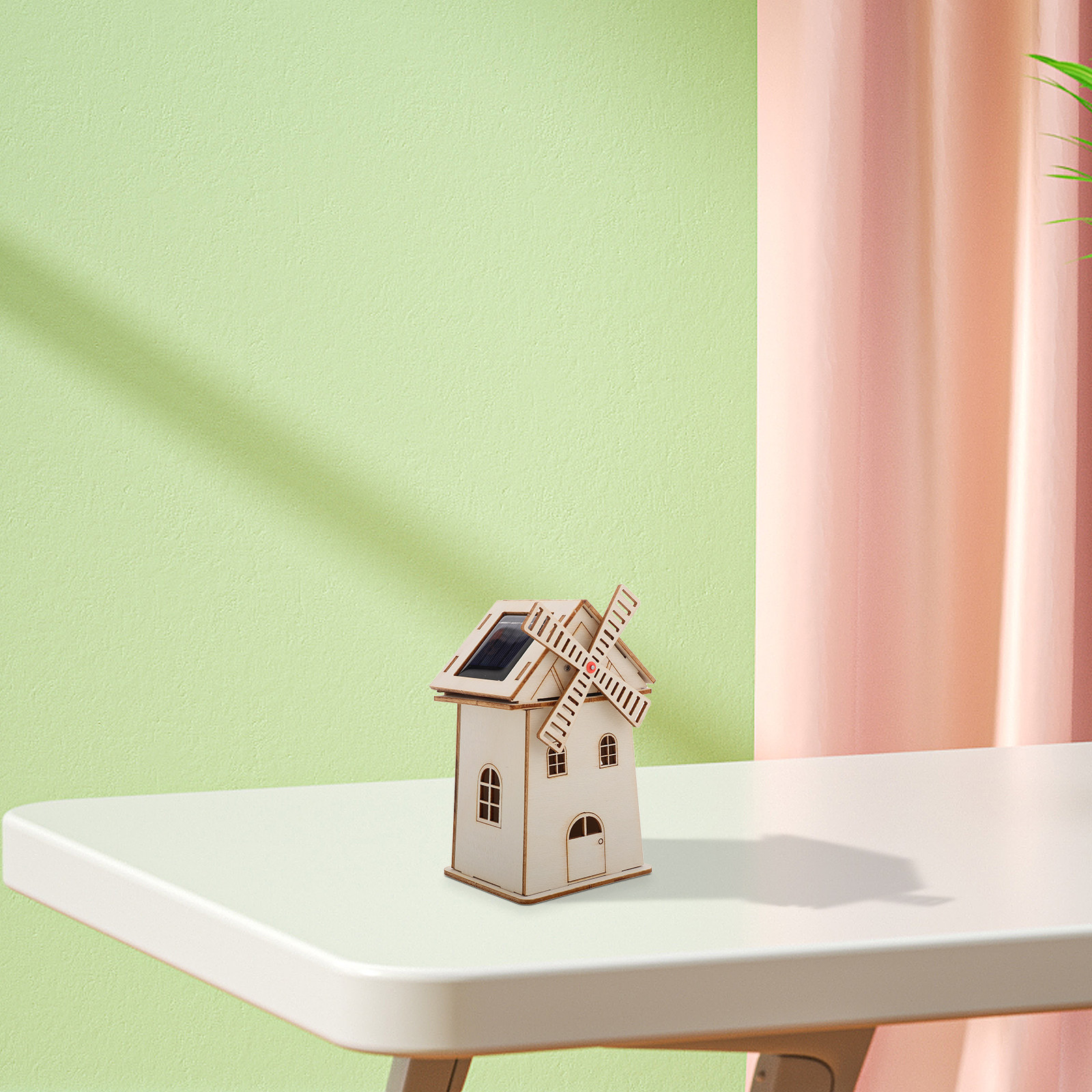 Unfinished Wooden Solar Powere – Renewable Energy Kit recenzja i cena