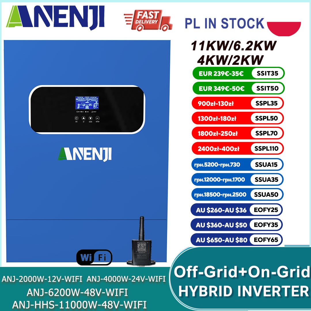 11KW 6.2KW 5KW 4KW 2KW Hybrid  – Mppt Charge Controller recenzja i cena