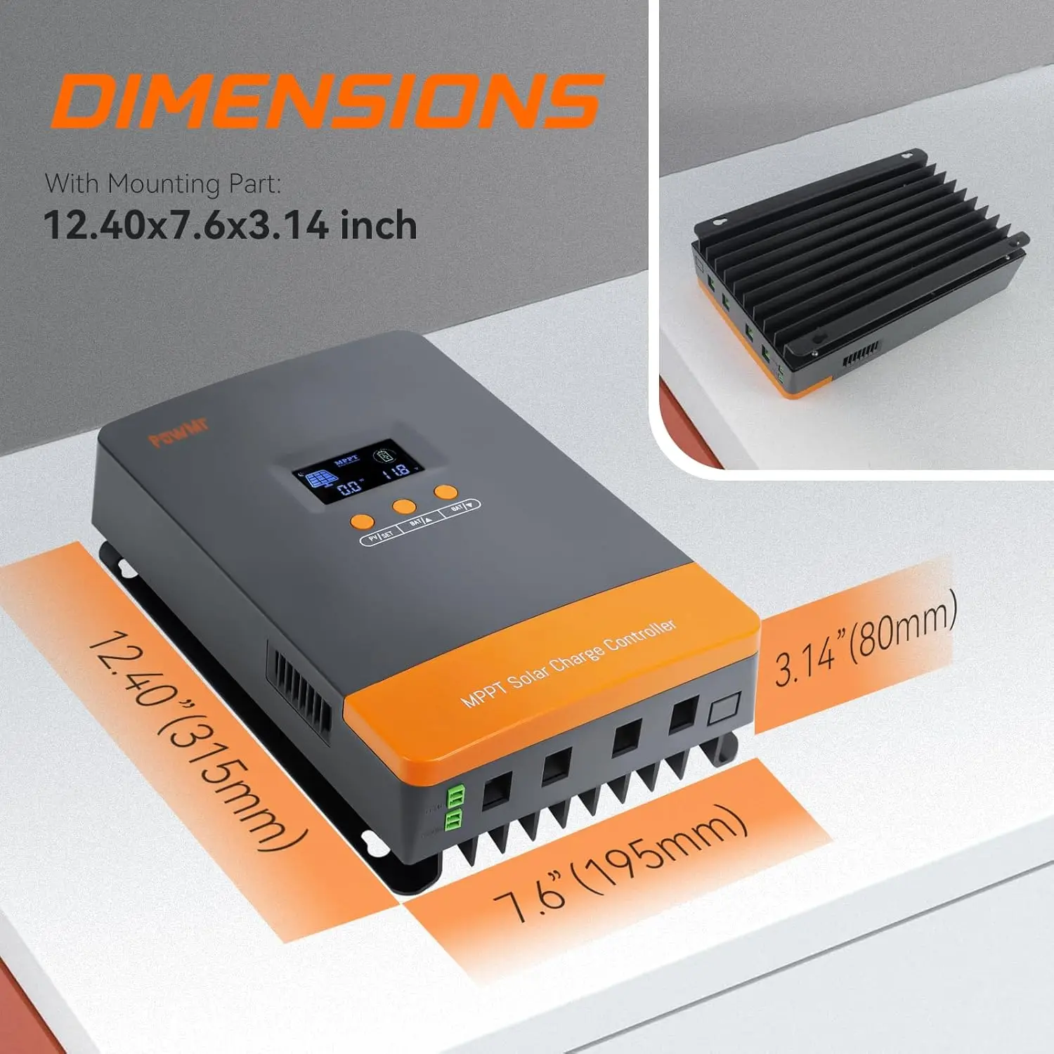 PowMr Hot Sale 12V 24V 48V Bat – Mppt Charge Controller recenzja i cena