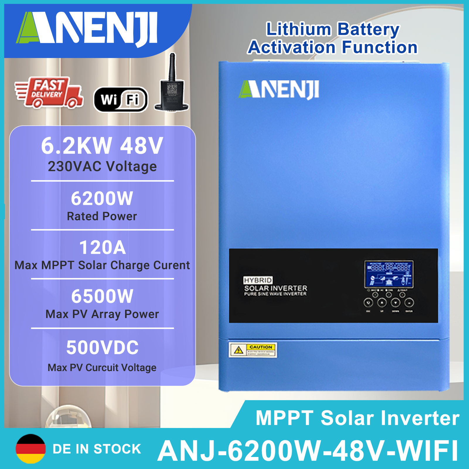 4KW 6.2KW Hybrid Solar Inverte – Mppt Charge Controller recenzja i cena