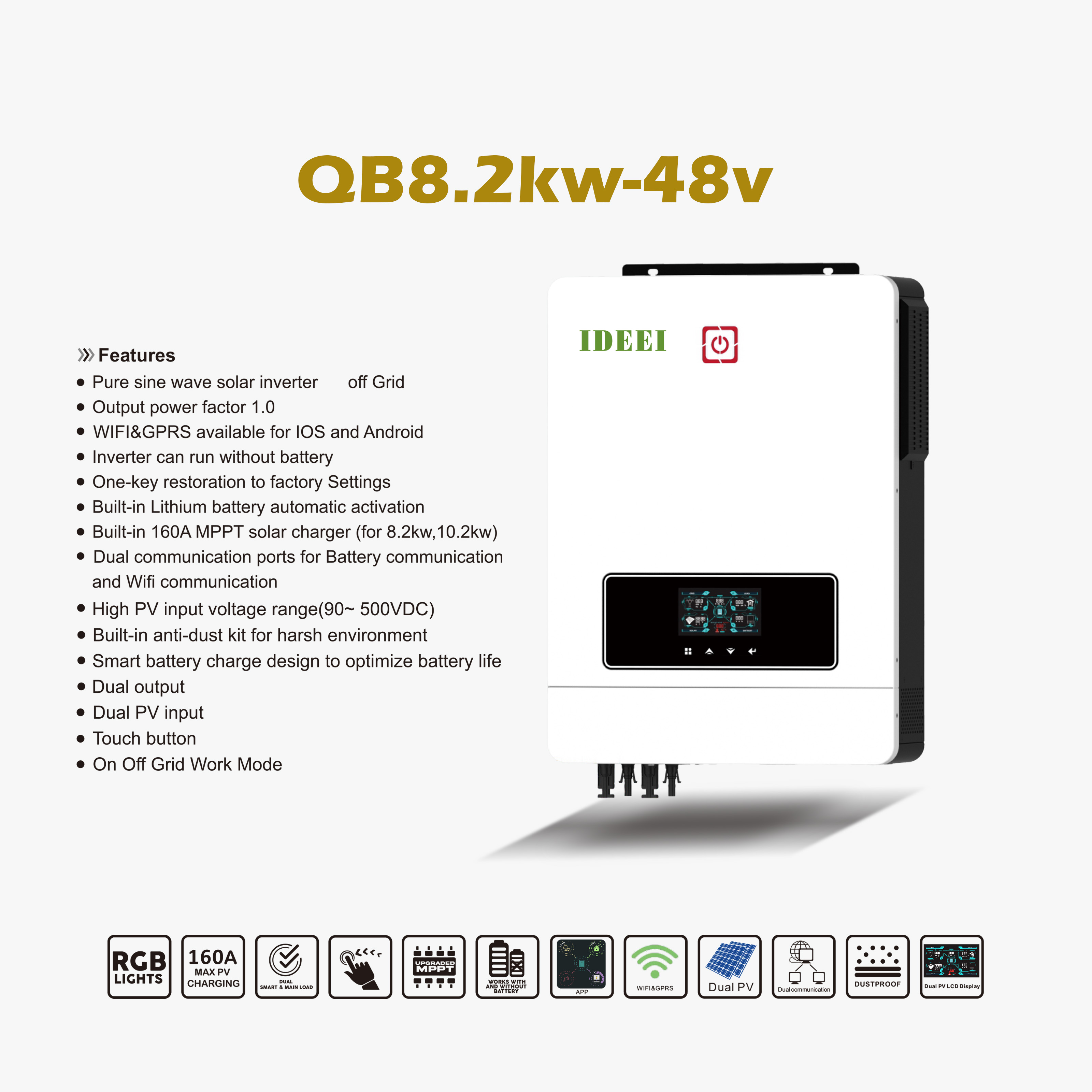 Dual Output off Grid Hybrid So – Hybrid Solar Inverter recenzja i cena