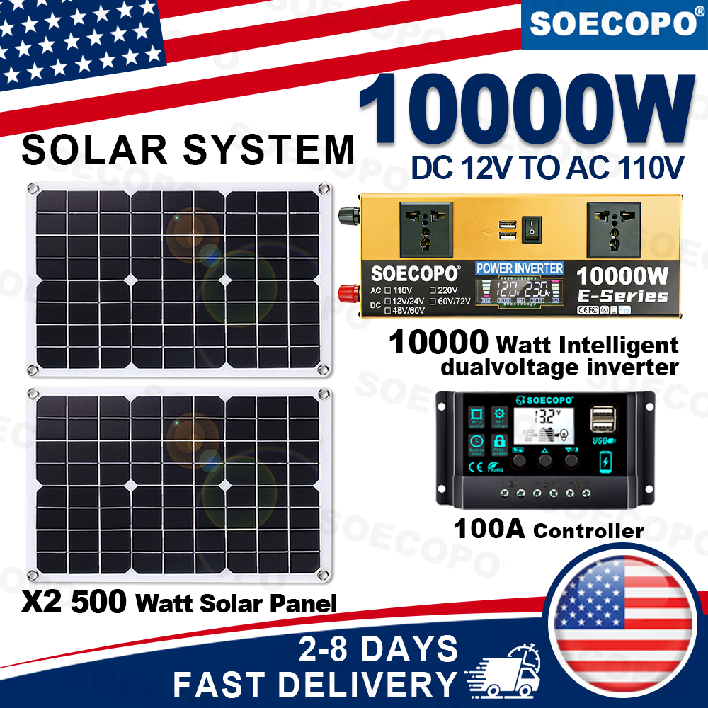 (US Stock) 10000W Peak Solar G – Renewable Energy Kit recenzja i cena