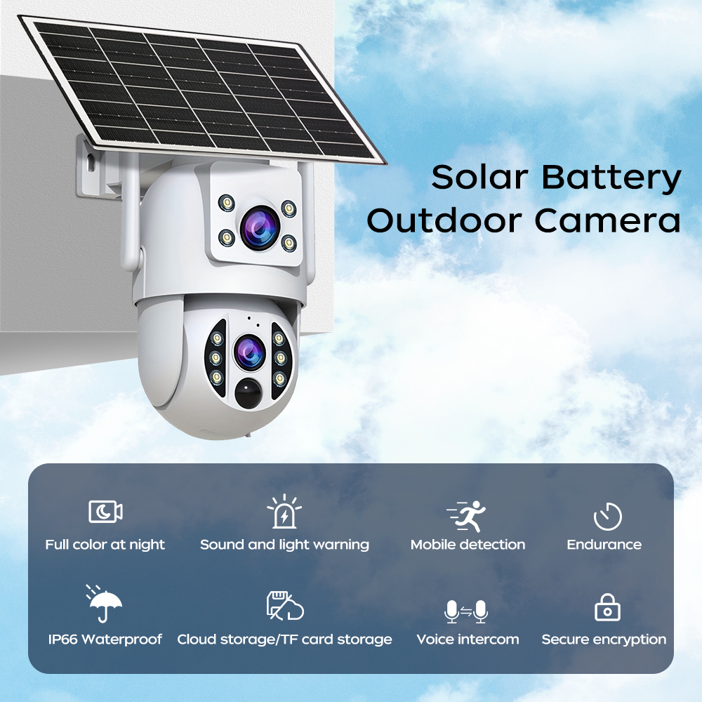 JOOAN 8MP 4K WiFi Solar Camera – Solar Panel Tilt Mount recenzja i cena