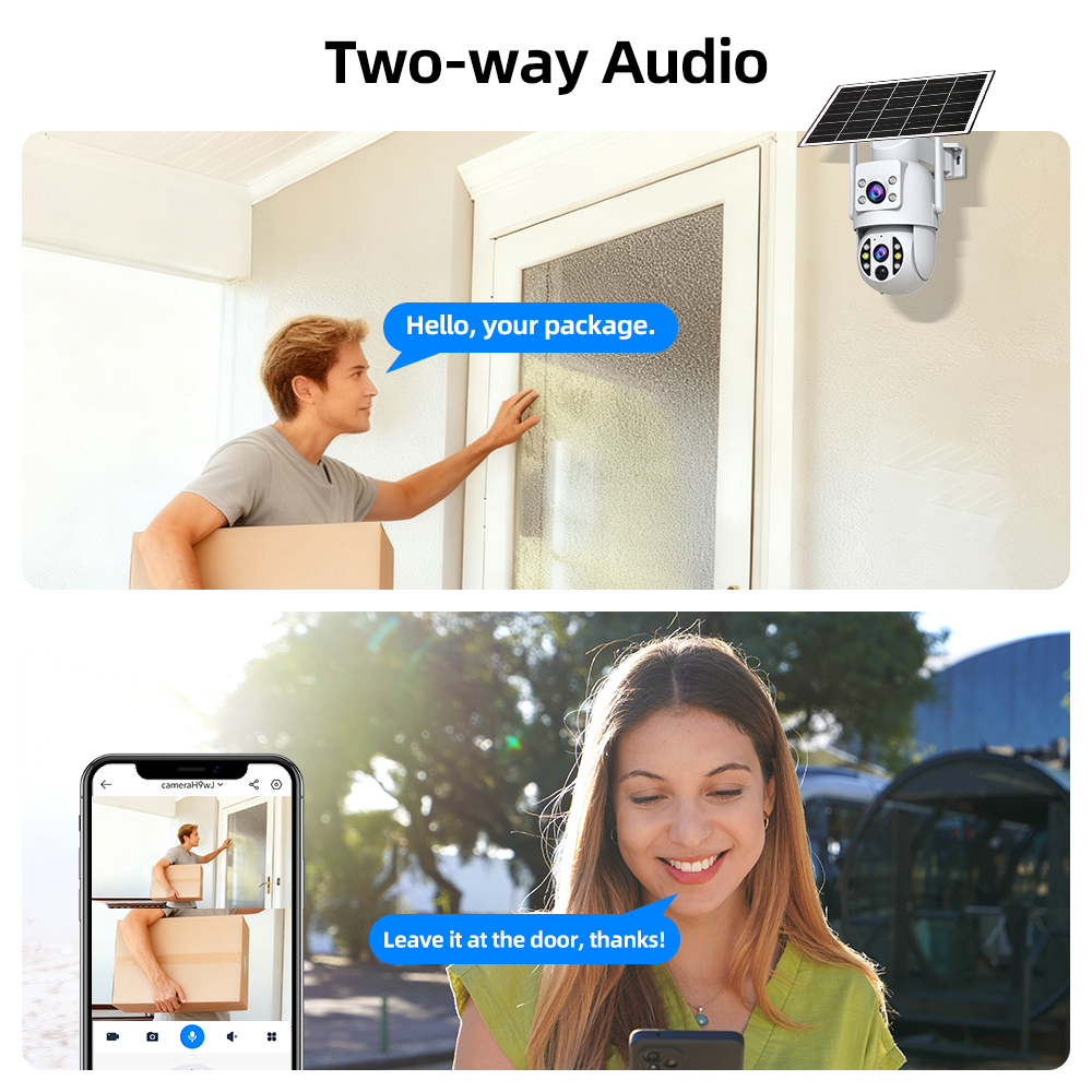 JOOAN 8MP 4K WiFi Solar Camera – Solar Panel Tilt Mount recenzja i cena