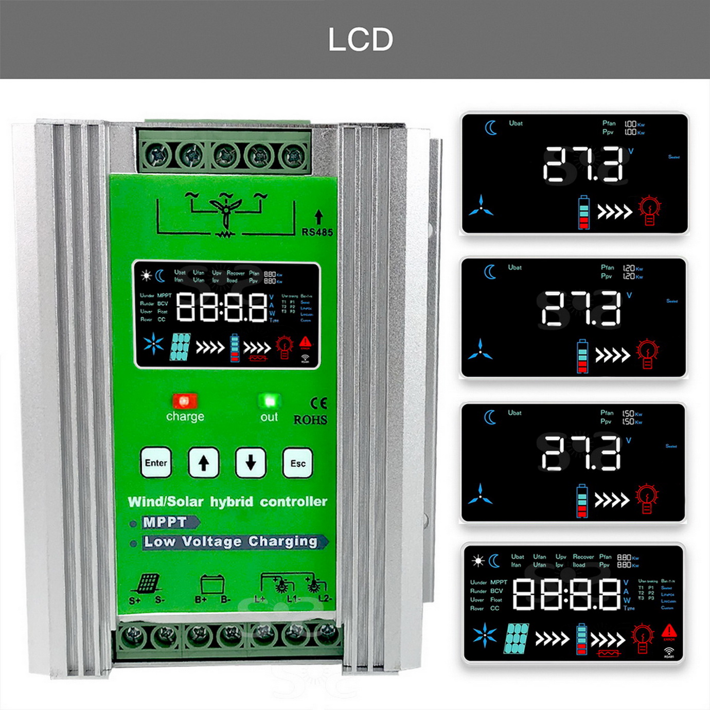 4000W MPPT Wind Solar Hybrid C – Mppt Charge Controller recenzja i cena