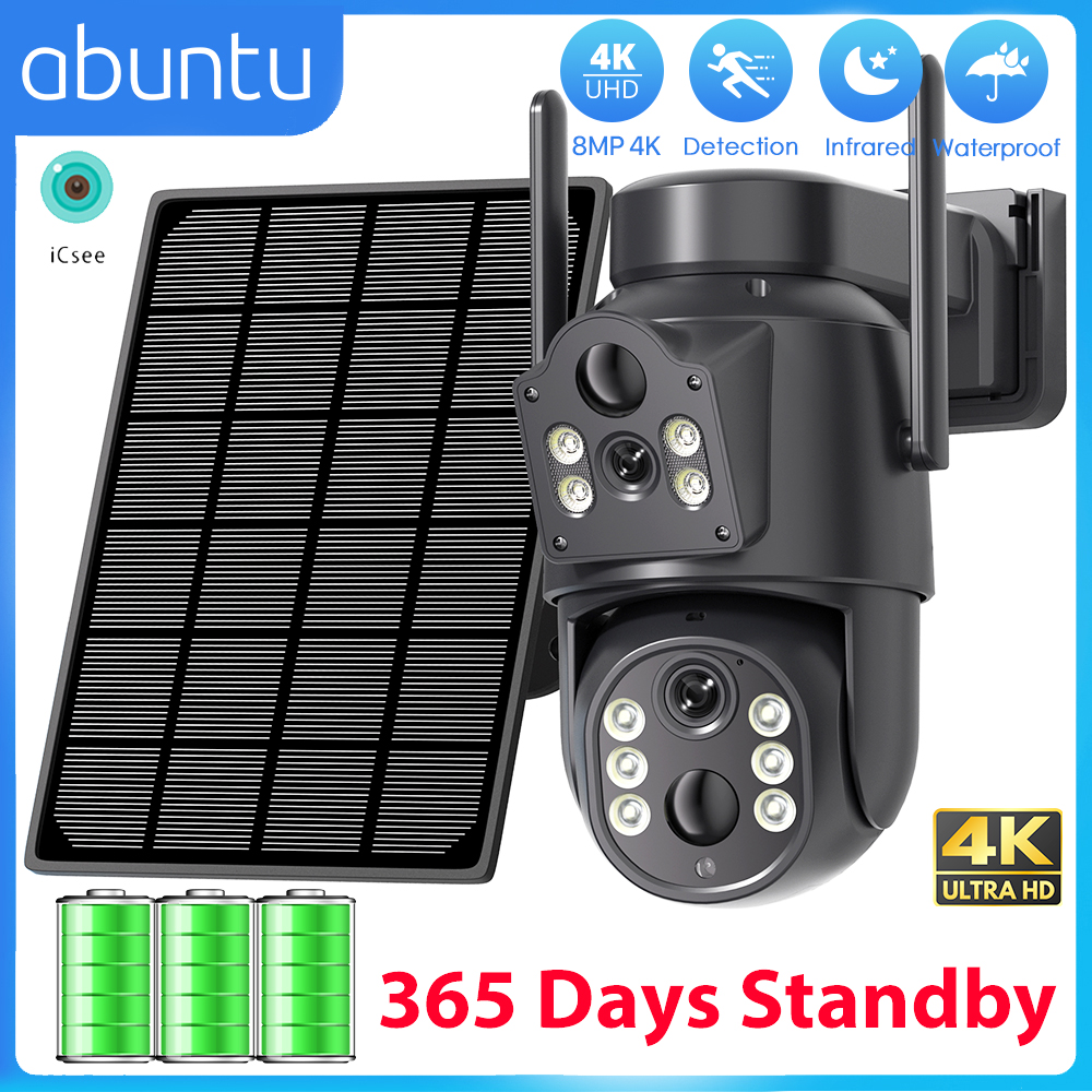 8MP 4K HD Solar WiFi Camera Ou – Solar Panel Tilt Mount recenzja i cena