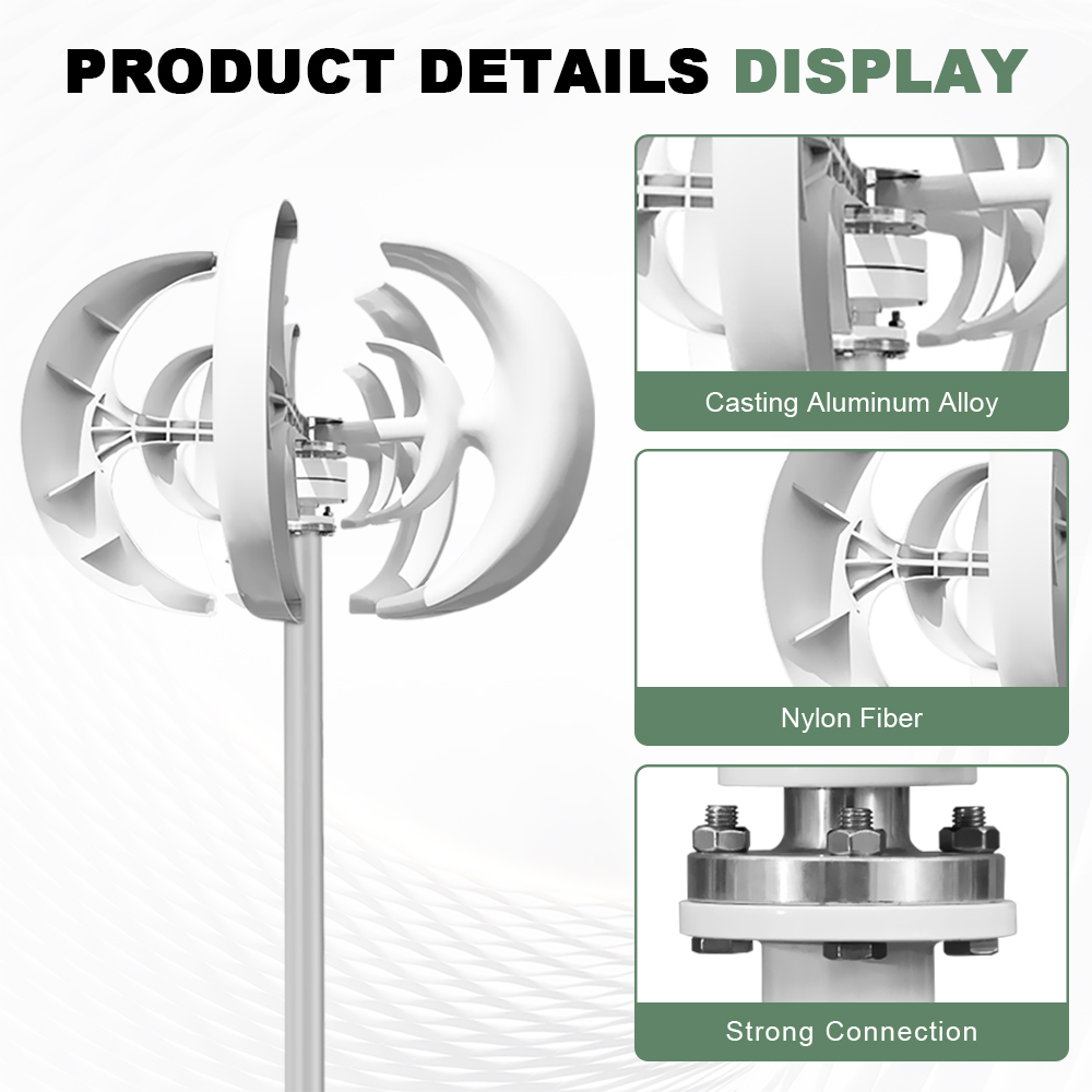3000W Vertical Wind Turbine 12 – Wind Solar Hybrid Kit recenzja i cena