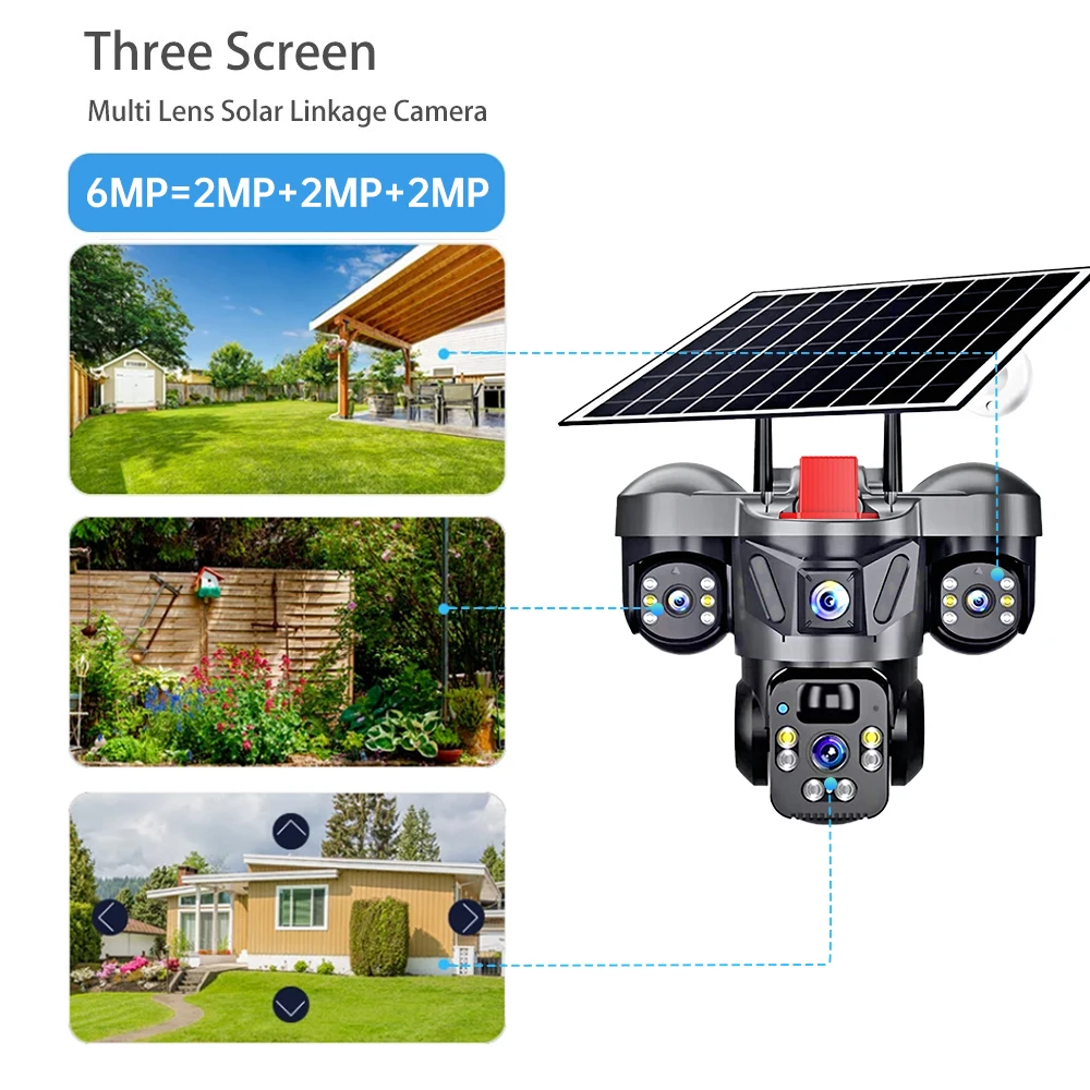 KERUI V380 Pro Outdoor PTZ 6MP – Solar Panel Tilt Mount recenzja i cena