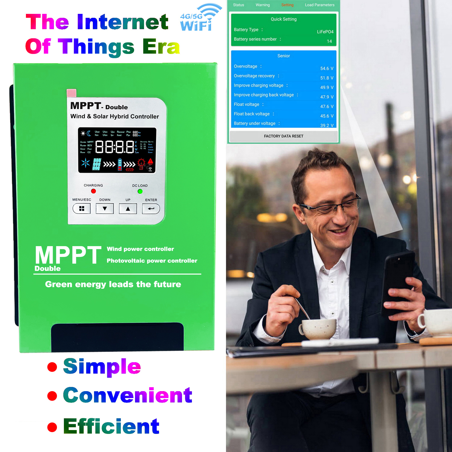 4000W MPPT Wind Solar Hybrid C – Mppt Charge Controller recenzja i cena